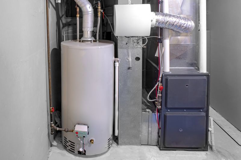 Gas Water Heater in Use